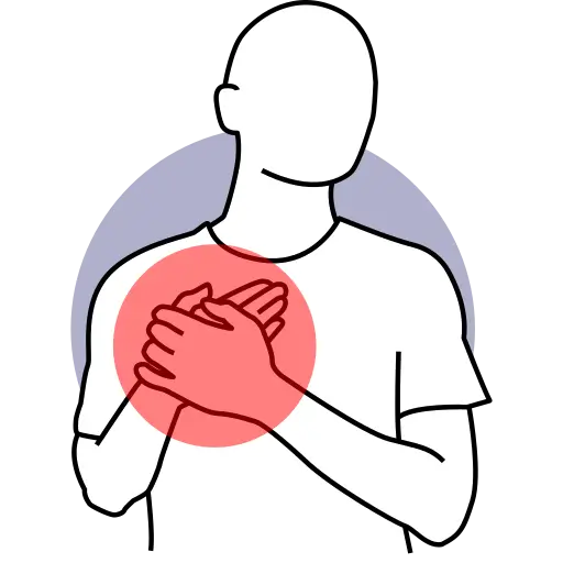 Chest Wall Pain — pain treatment illustration, Dr. MKB Tanveer, Dhaka