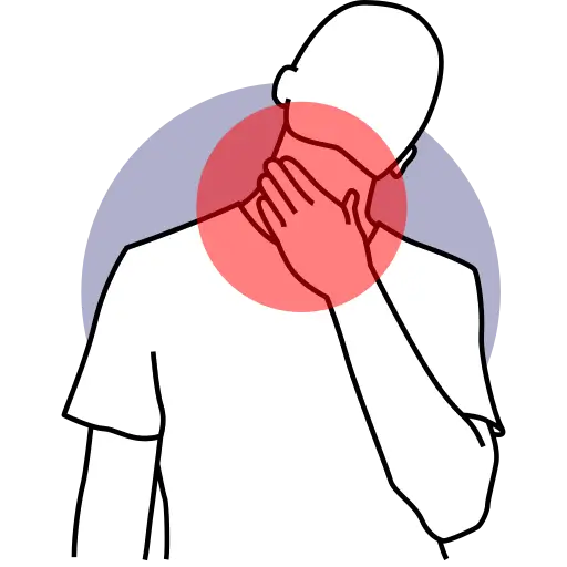 Neck Pain Spreading to the Arms — pain treatment illustration, Dr. MKB Tanveer, Dhaka